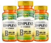 Kit C/3 Complexo B - B1 B2 B3 B5 B6 B12 Biotina-Comp Unilife