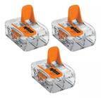 Kit C/3 Conector De Emenda Para Condutores De Até 4mm² - 2p