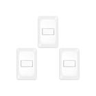 Kit C/3 - Conjunto Pial Pop 4X2 Branco Com Placa (1Campai...