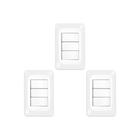 Kit C/3 - Conjunto Pial Pop 4X2 Branco Com Placa (3Simple...