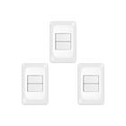Kit C/3 - Conjunto Pial Pop Modulo Com Placa 4X2 - 1 Simp...