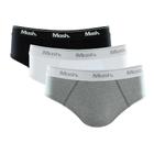 Kit C/ 3 Cuecas Mash Slip 100% Algodão - 010.04