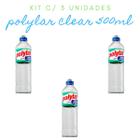 Kit c/ 3 Detergente Polylar Clear Lava Louças 500ml - Start