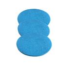 Kit C/3 Disco Limpa Porcelanato Azul Enceradeira 350mm British