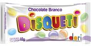 Kit c/ 3 Disqueti Chocolate Branco Confeitado Dori 40g