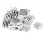 Kit C/ 3 Dissipador De Calor Autoadesivo 8.8mm X 8.8mm X 5mm - HEATSINK