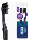 Kit c/ 3 Escova dental Advanced com carvao 2 unidades Oral-B