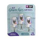 Kit C/3 Ganchos Resistente Multi-Uso Adesivo Sortidos - Top Util