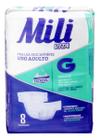 Kit c/ 3 Mili Vita Care fralda adulto G 8 unidades