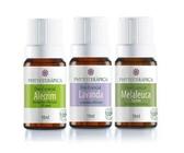 Kit C/3 Óleos Essenciais de Lavanda, Alecrim e Melaleuca - Phytoterápica