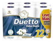 Kit c/ 3 Papel Higienico Duetto Neutro Folha Dupla 30m 12un