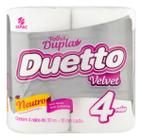 Kit c/ 3 Papel higienico Duetto Velvet folha dupla 30m 4