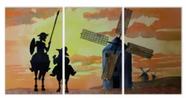 Kit C/ 3 Peças Quadros Decorativos Dom Quixote"