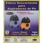 Kit c/3 Sacos Descartáveis Aspirador Lavor Wash Compact 1400 e 1450W