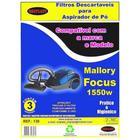 Kit c/3 Sacos Descartáveis Aspirador Mallory Focus 1550W