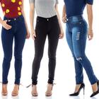 Kit C/ 3 Skinny Jeans Calça Lycra Fashion Modelo