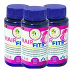 KIT C/3 Suplemento Hair Fits Cabelo e Pele 60 Cáps Fits Life