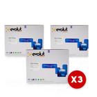 Kit C/ 3 Toner Ce505a 05a 505a Cf280a 80a P2050 P2035 2.3k - Evolut