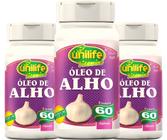 KIT C/3 Un. Suplemento Óleo De Alho 350mg 60 Cápsulas - Unilife