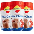 Kit c/3 und New Choco Diet Zero Lactose LOWÇUCAR Pote 210g