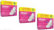 Kit c/ 3un Absorvente Higiênico Cottonbaby Lady c/ abas c/ 32un