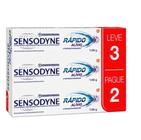 Kit C/3un Creme Dental Sensodyne Rápido Alívio com 90g