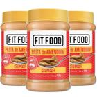 Kit c/ 3und Pasta de Amendoim Cremosa FIT FOOD 450g - FITFOOD