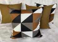 Kit C/ 4 Capas P/ Almofadas Decorativas Colorida 48x48