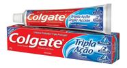 Kit c/ 4 Colgate Tripla Acao creme dental sabor hortela 90g