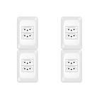 Kit C/4 - Conjunto Pial Pop Modulo Com Placa 4X2 - 2 Toma...