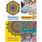 Kit c/4 livros para colorir - mandalas arteterapia antiestresse 2022