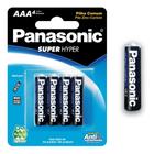 Kit c/ 4 Pilha Aaa Panasonic Super Hyper Cilindrica -