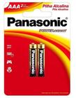 Kit c/ 4 Pilha Alcalina Palito AAA 02 Unidades Panasonic