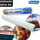 Kit c/ 4 Rolo Papel Manteiga Freezer Forno Microondas 28cm