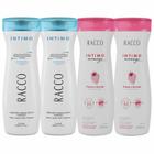 Kit c/4 Sabonete Líquido Intimo Feminino Racco 210ml