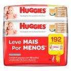 Kit c/ 4 Toalha Umedecida Huggies Puro e Natural 192