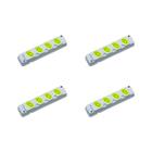 Kit C/4 - Tomada Barra Fiolux Quadrupla 2Polos+T20A Cinza