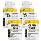 KIT C/4 Un. Doramil Gold 120 Cápsulas cada frasco - 400mg Cálcio Magnésio + Colágeno Tipo 2 Vitaminas C K2 e D3 Floral Ervas Do Brasil