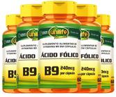 Kit C/5 Ácido Fólico Vitamina B9 240mcg 60 Cápsulas Unilife