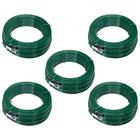 Kit C/ 5 Arame P/ Tela Revestido Pvc 1kg Verde Bwg16 1,65mm - Tradestar