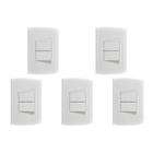 Kit C/5 - Conjunto Peesa Alfa 1505A 2 interruptores Simpl...