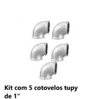 Kit C/ 5 Cotovelos 90 1 - Bsp Galvanizado - Tupy