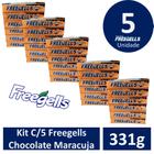 Kit C/5 Freegells Chocolate Maracuja 331g