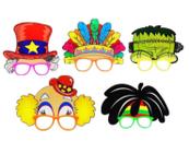 Kit C/ 5 Óculos Máscara Divertida Festas Carnaval Eventos