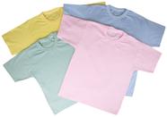 Kit C/5 Peças Camiseta Infantil Menino Menina Básica Lisa