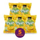 Kit c/ 5 Snack Vegano Orgânico Sem Glúten biO2 Vegan Chips Queijo 40g