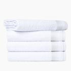 Kit c/ 5 toalha de banho maciez extrema branca 100% algodão 70x150cm