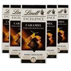 Kit c/ 5un Chocolate LINDT Dark Caramelo e Flor de Sal 100g