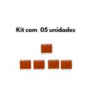 Kit C/5Unidades Conector Borne Pcb 1,5Mm 6 Polos Laranja