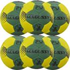 Kit C/ 6 Bolas Magussy Handebol Profissional PU Super Grip H1L